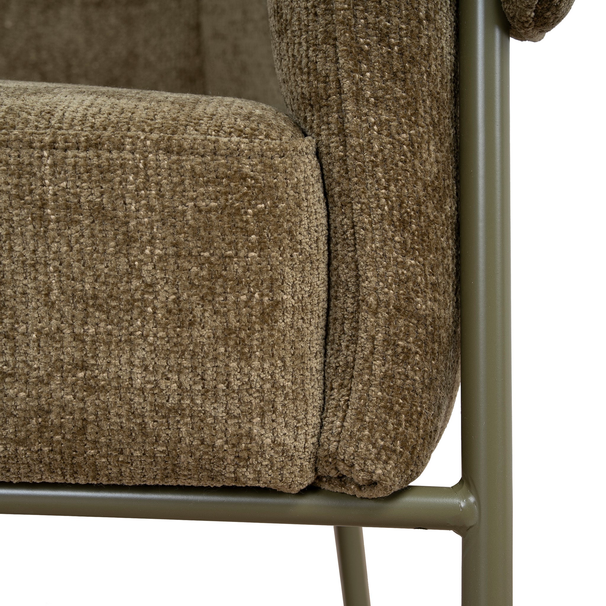 Lunaro Green Armchair - Lila Olive Armchair Cino-Core