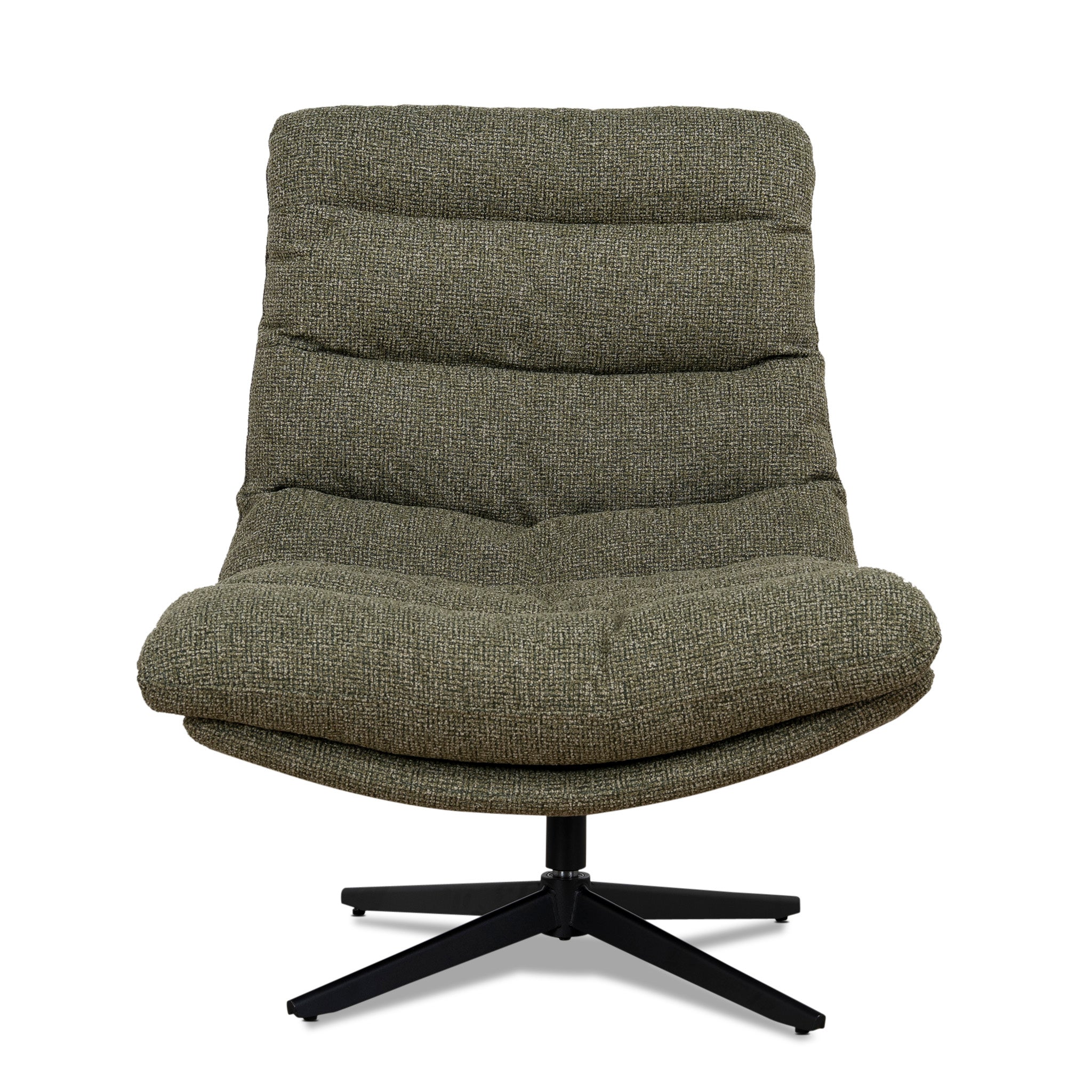 Marenzo Black Lounge Chair - Verona Olive Lounge Chair Cino-Core