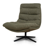 Marenzo Black Lounge Chair - Verona Olive Lounge Chair Cino-Core