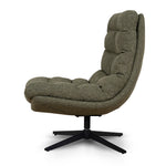Marenzo Black Lounge Chair - Verona Olive Lounge Chair Cino-Core