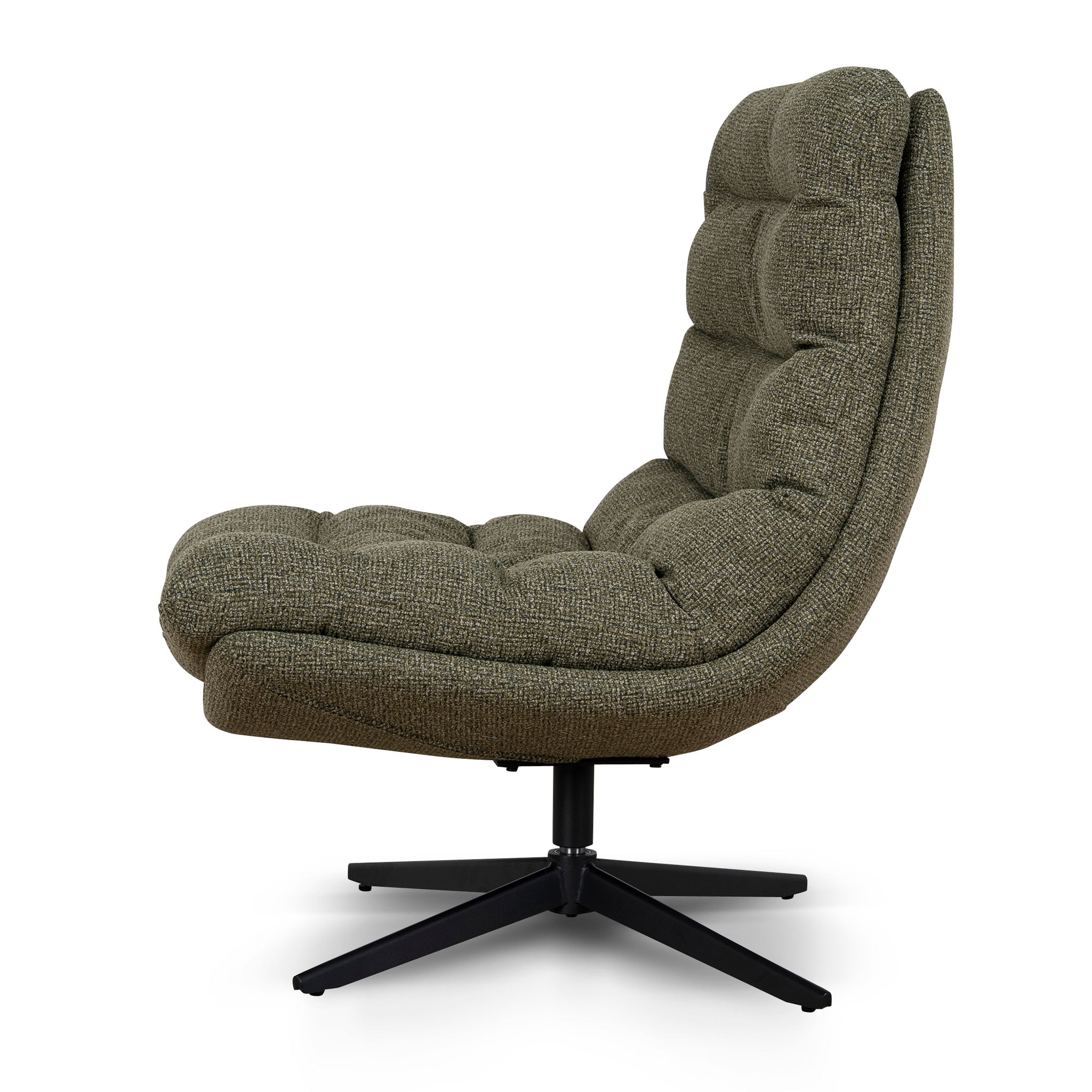 Marenzo Black Lounge Chair - Verona Olive Lounge Chair Cino-Core