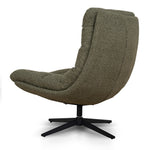 Marenzo Black Lounge Chair - Verona Olive Lounge Chair Cino-Core