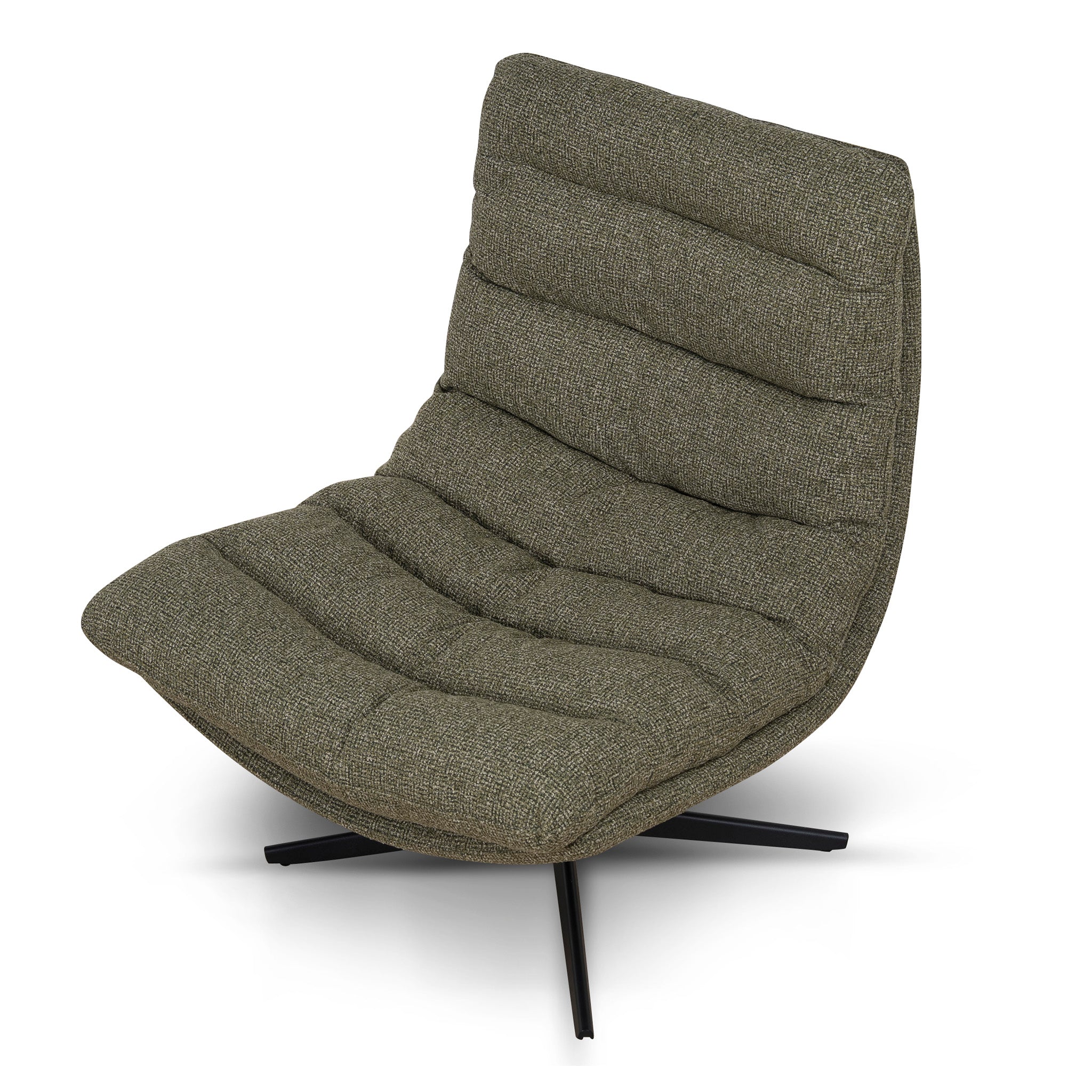 Marenzo Black Lounge Chair - Verona Olive Lounge Chair Cino-Core