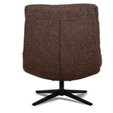 Marenzo Black Lounge Chair - Verona Cinnamon Weave Lounge Chair Cino-Core