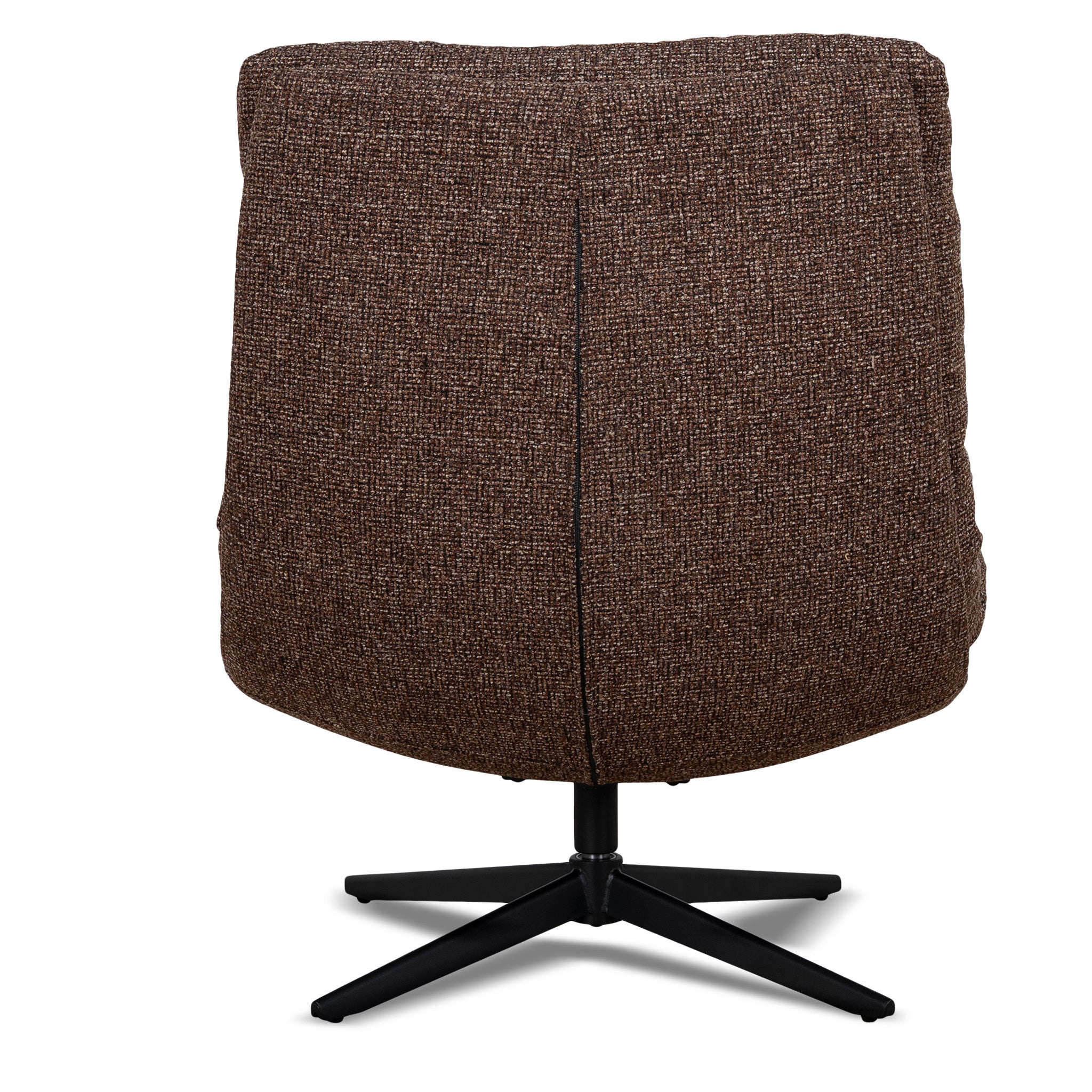Marenzo Black Lounge Chair - Verona Cinnamon Weave Lounge Chair Cino-Core