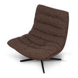 Marenzo Black Lounge Chair - Verona Cinnamon Weave Lounge Chair Cino-Core