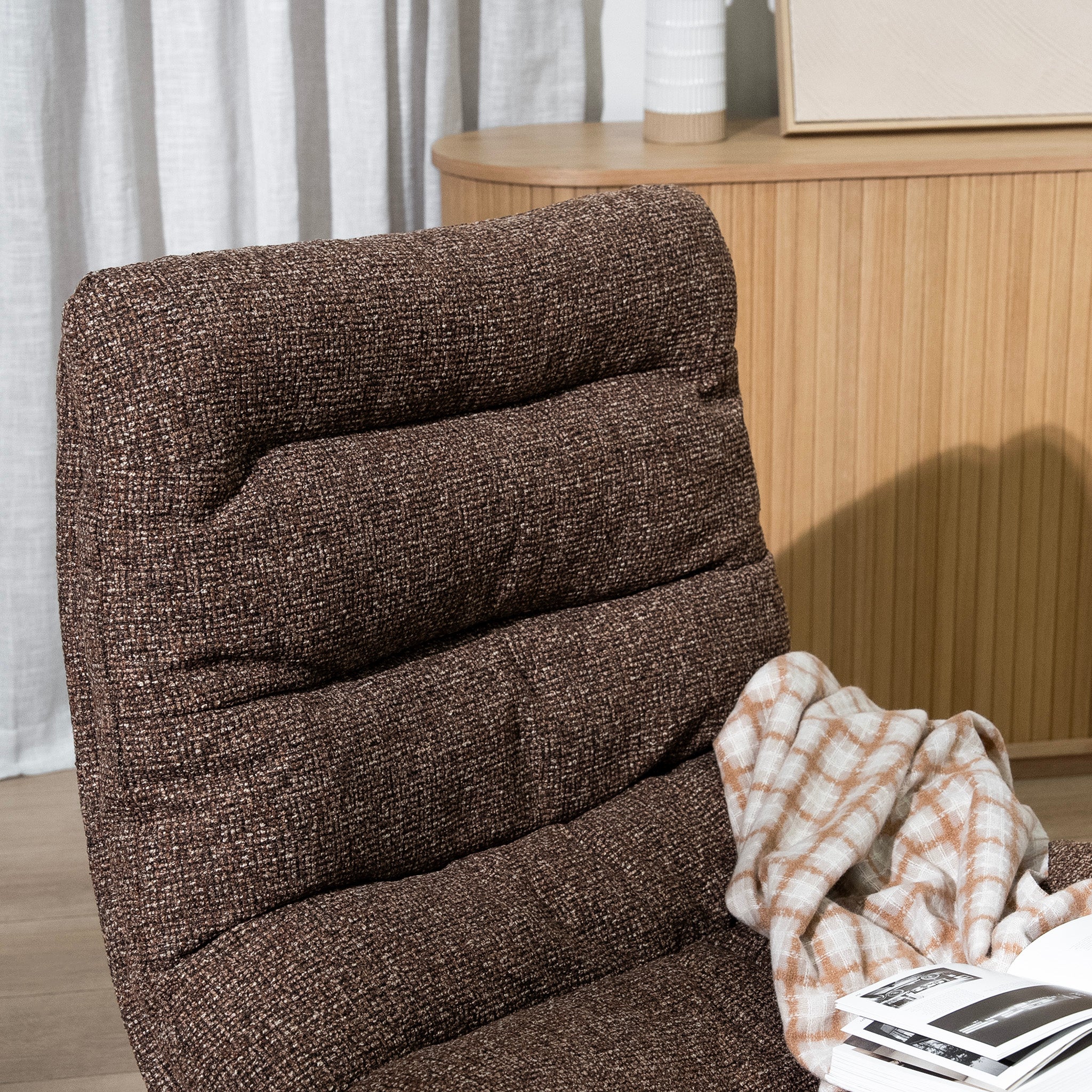 Marenzo Black Lounge Chair -Amber weave Lounge Chair Cino-Core