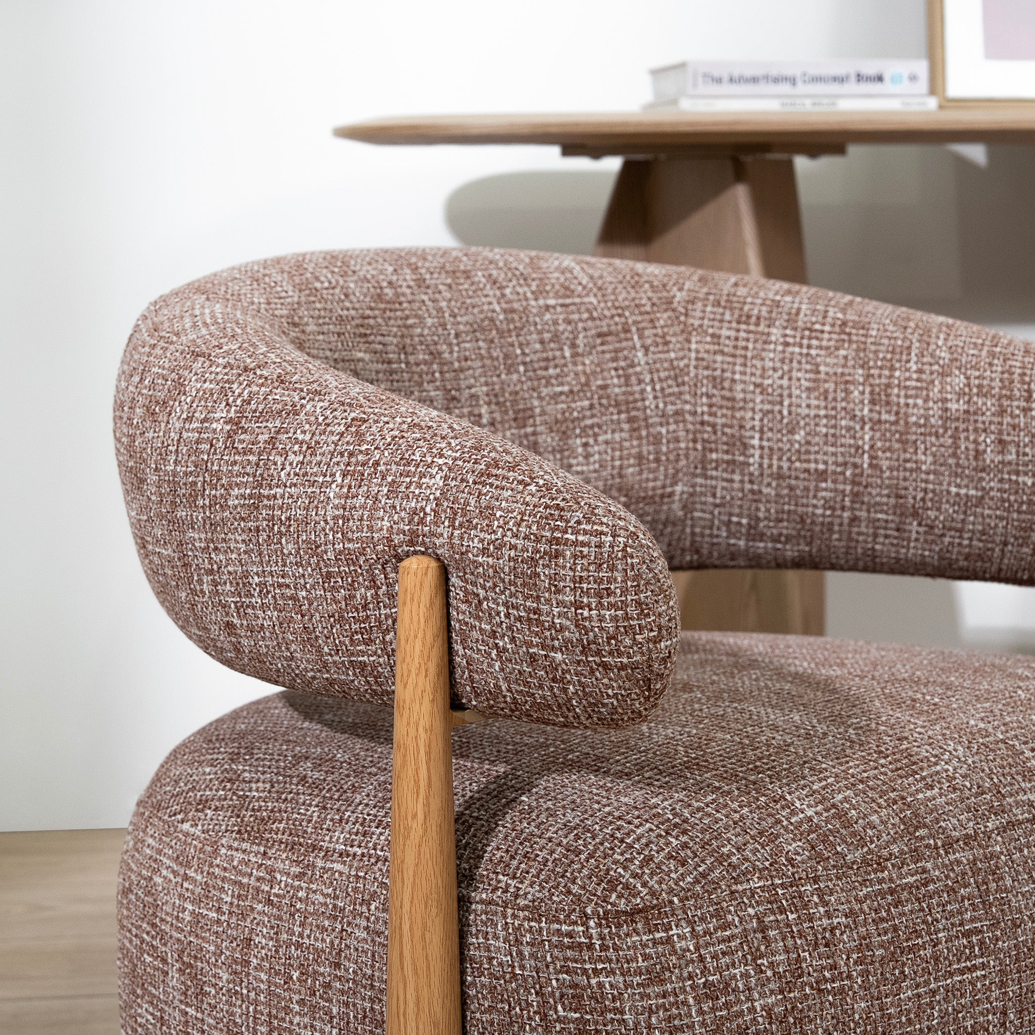 Navarro Natural Armchair - Santiago Copper Armchair Cino-Core