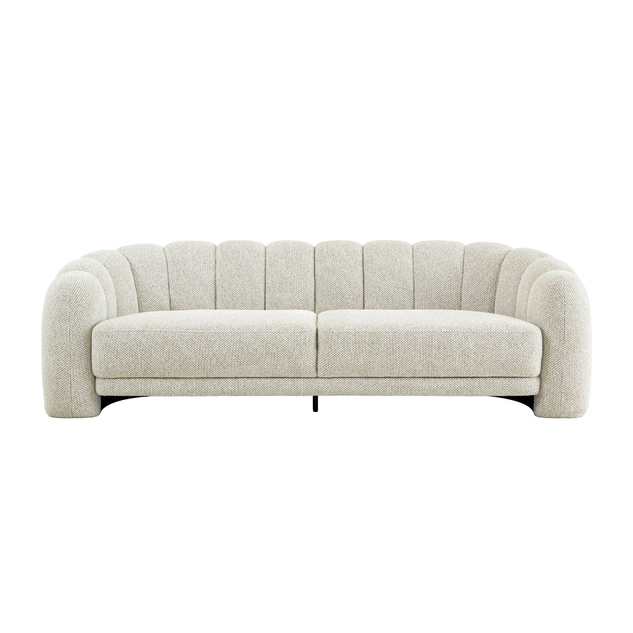 Alvyn 3 Seater Sofa - Woven Ivory Sofa Iggy-Core