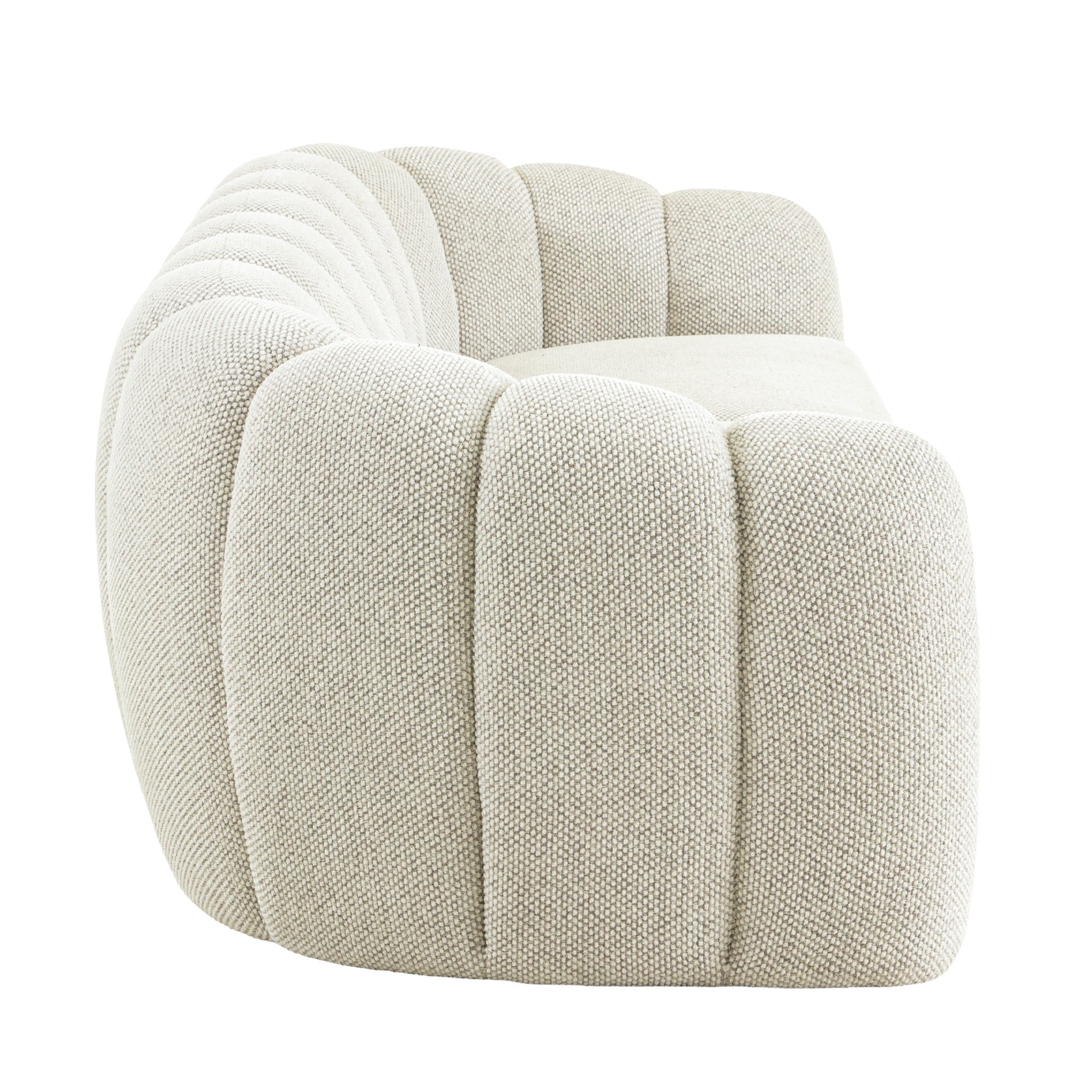 Alvyn 3 Seater Sofa - Woven Ivory Sofa Iggy-Core