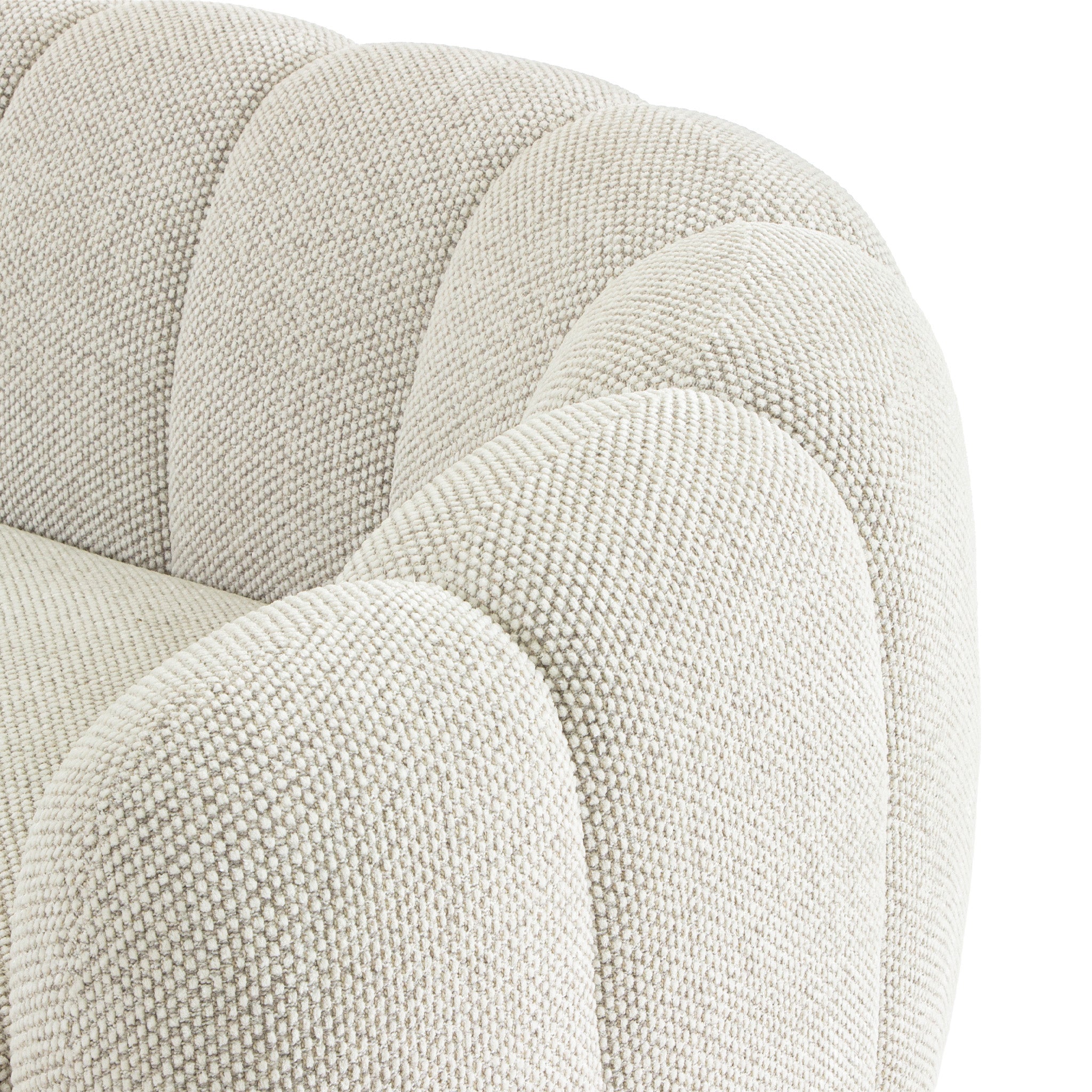 Alvyn 3 Seater Sofa - Woven Ivory Sofa Iggy-Core