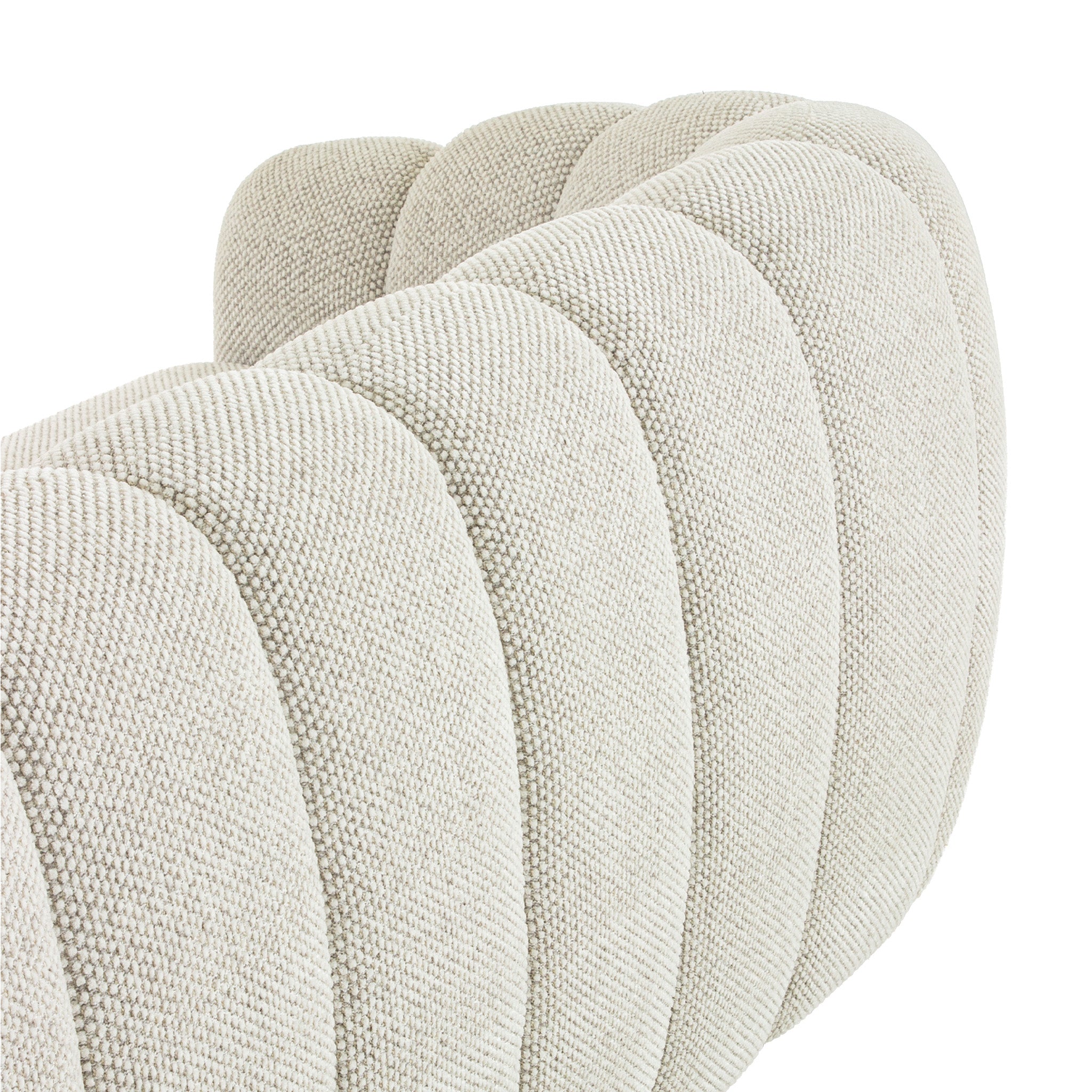Alvyn 3 Seater Sofa - Woven Ivory Sofa Iggy-Core