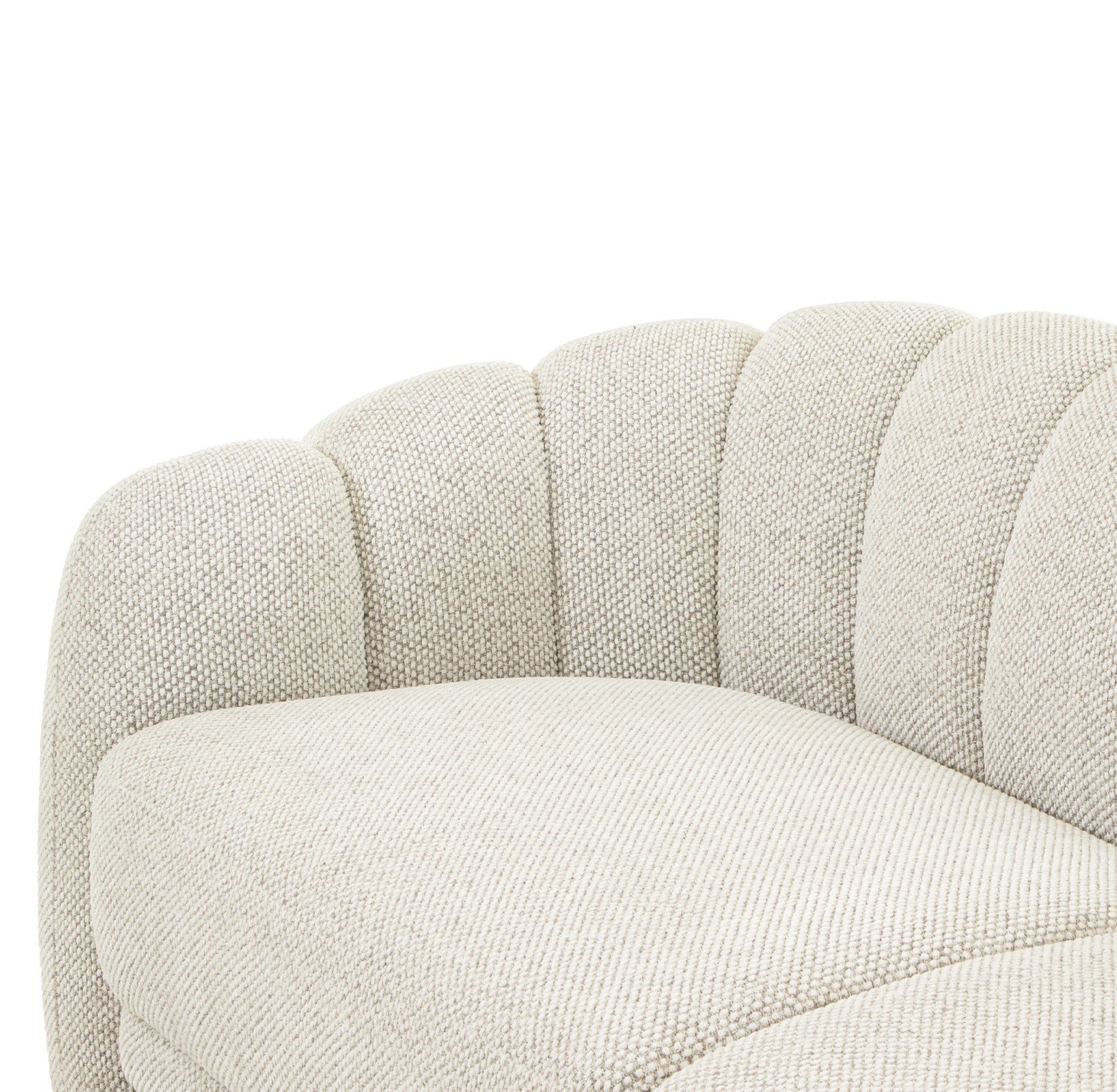 Alvyn 3 Seater Sofa - Woven Ivory Sofa Iggy-Core