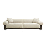 Estoria Dark Brown 3 Seater Sofa - Soft Beige Sofa Iggy-Core