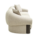 Estoria Dark Brown 3 Seater Sofa - Soft Beige Sofa Iggy-Core