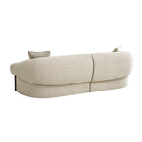 Estoria Dark Brown 3 Seater Sofa - Soft Beige Sofa Iggy-Core
