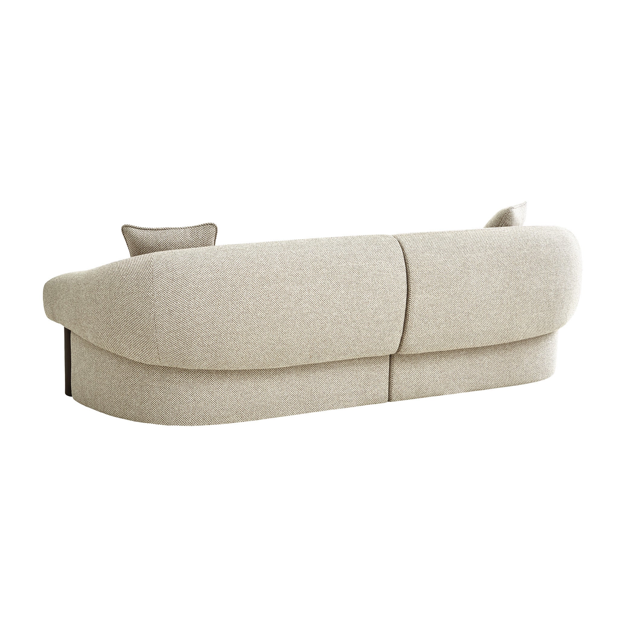 Estoria Dark Brown 3 Seater Sofa - Soft Beige Sofa Iggy-Core