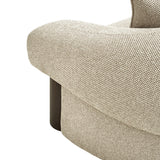 Estoria Dark Brown 3 Seater Sofa - Soft Beige Sofa Iggy-Core