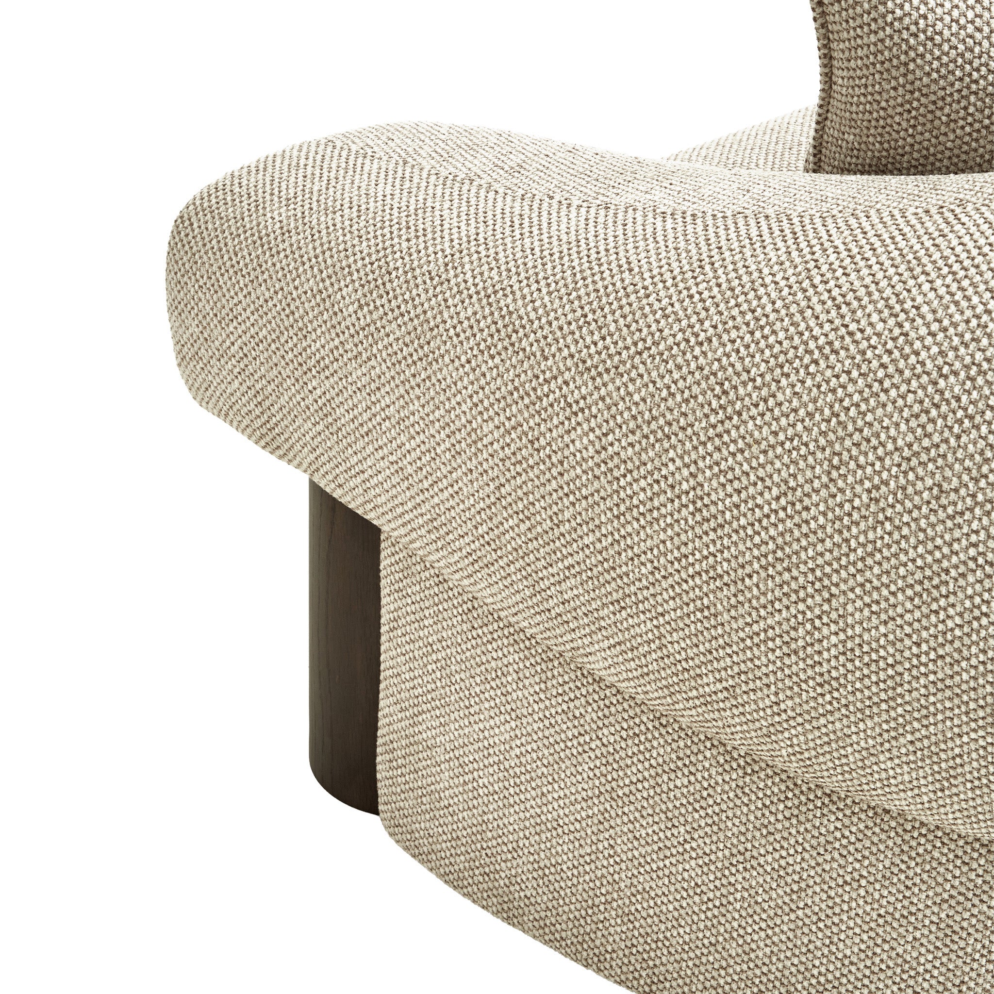 Estoria Dark Brown 3 Seater Sofa - Soft Beige Sofa Iggy-Core