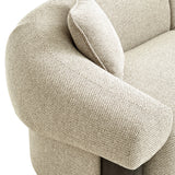 Estoria Dark Brown 3 Seater Sofa - Soft Beige Sofa Iggy-Core