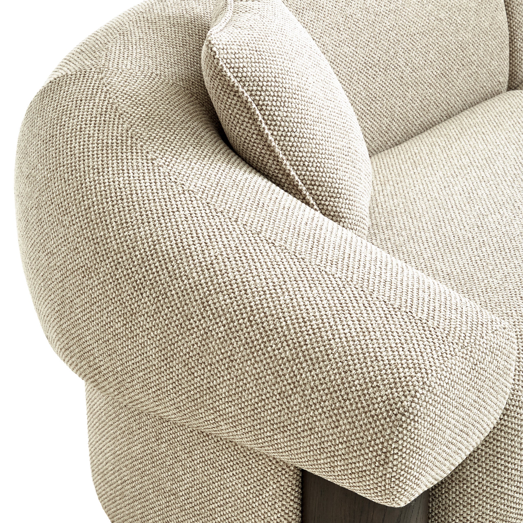 Estoria Dark Brown 3 Seater Sofa - Soft Beige Sofa Iggy-Core