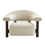 Estoria Dark Brown Armchair - Soft Beige Armchair Iggy-Core