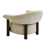 Estoria Dark Brown Armchair - Soft Beige Armchair Iggy-Core