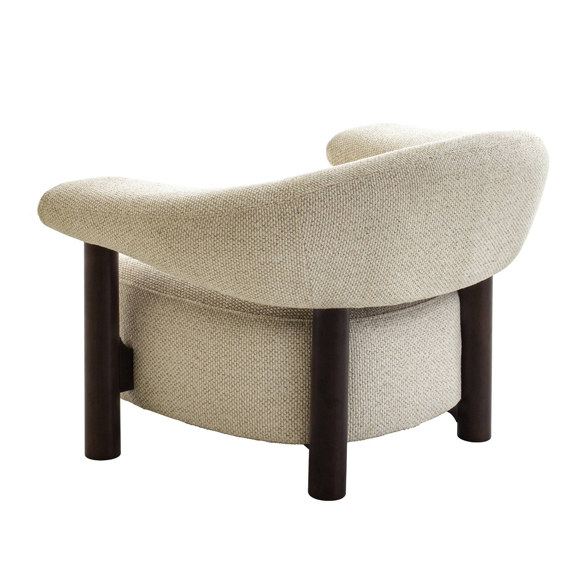 Estoria Dark Brown Armchair - Soft Beige Armchair Iggy-Core