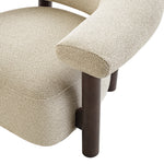Estoria Dark Brown Armchair - Soft Beige Armchair Iggy-Core