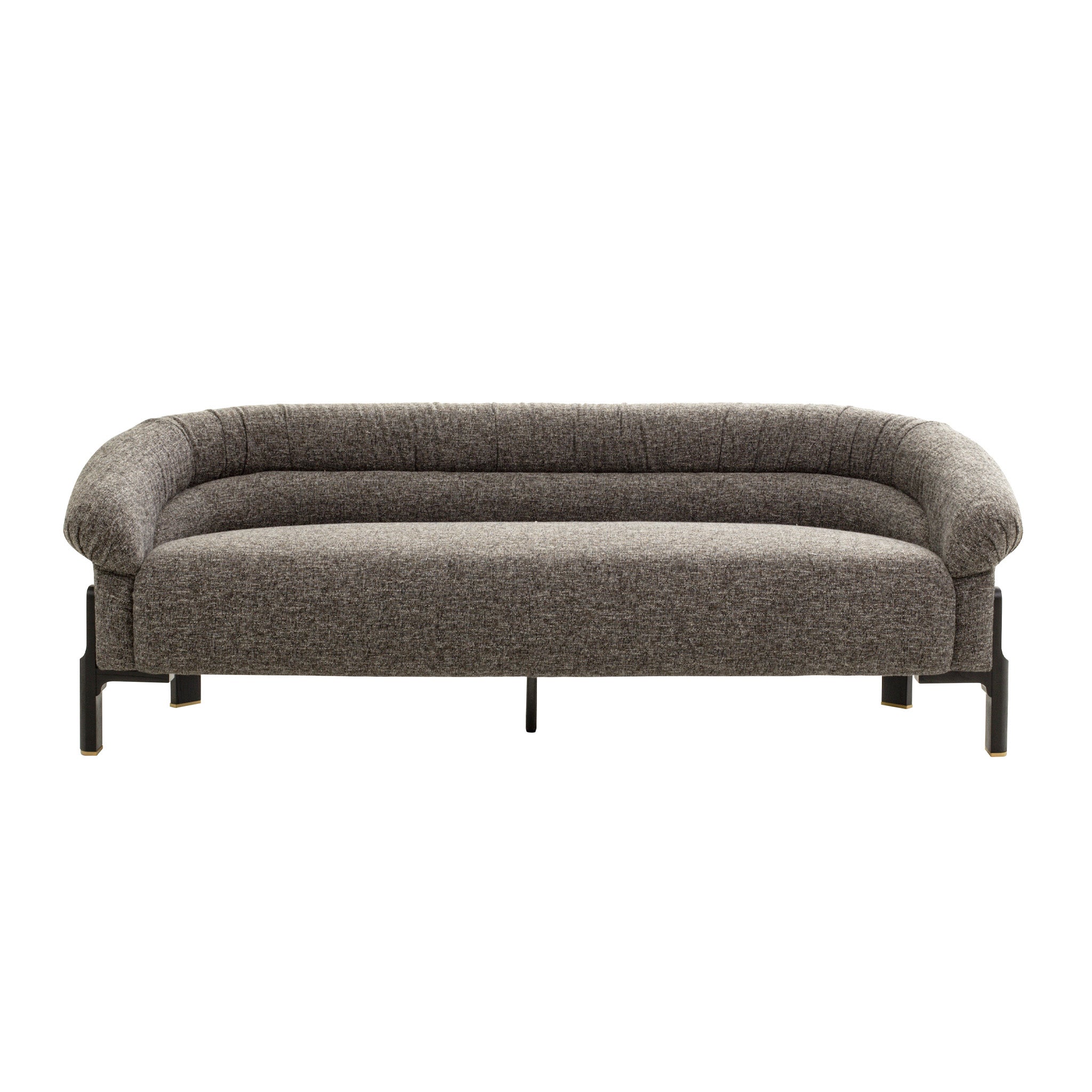 Mirevane Black 3 Seater Sofa - Shadow Grey Sofa Iggy-Core