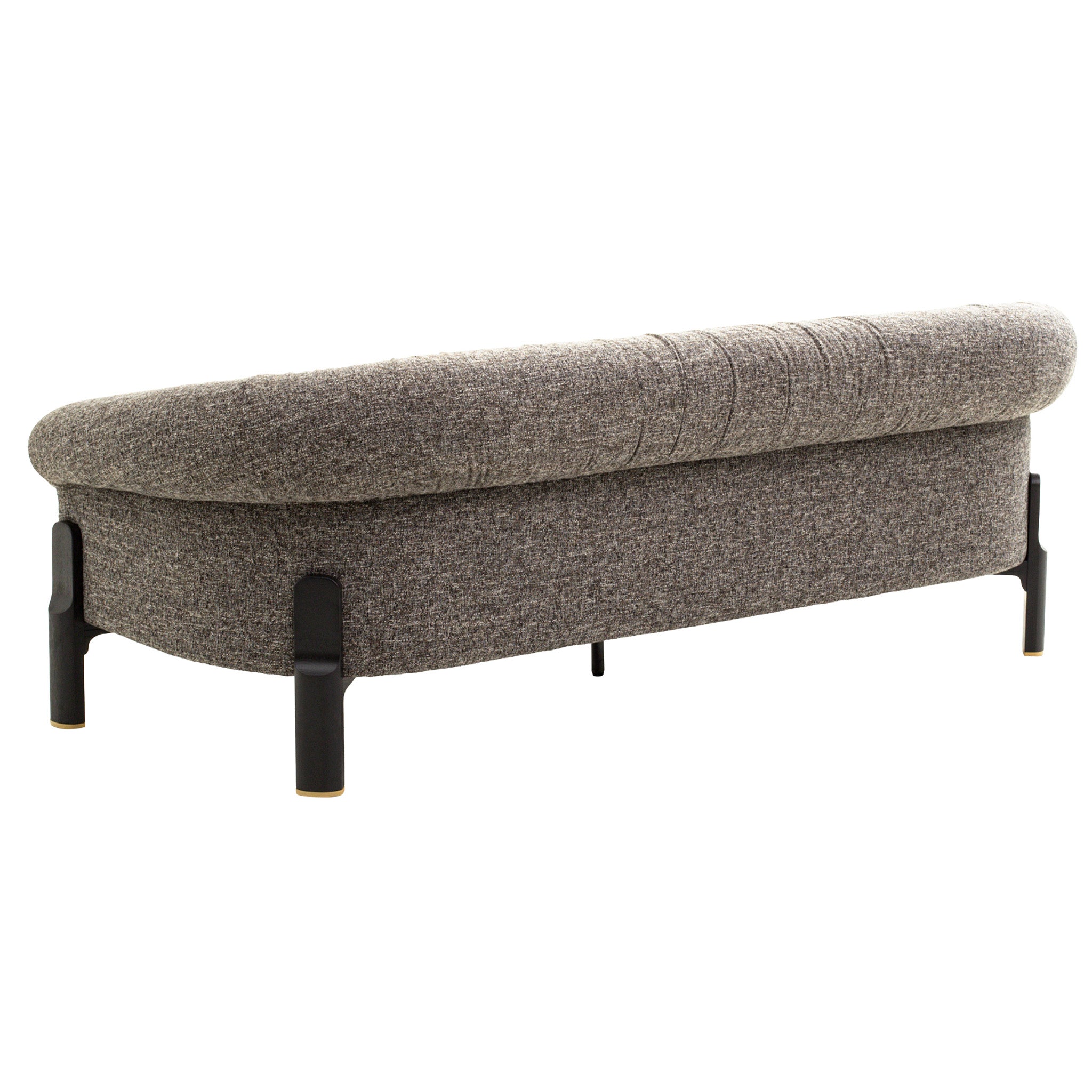 Mirevane Black 3 Seater Sofa - Shadow Grey Sofa Iggy-Core