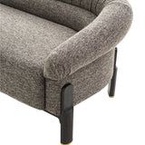 Mirevane Black 3 Seater Sofa - Shadow Grey Sofa Iggy-Core