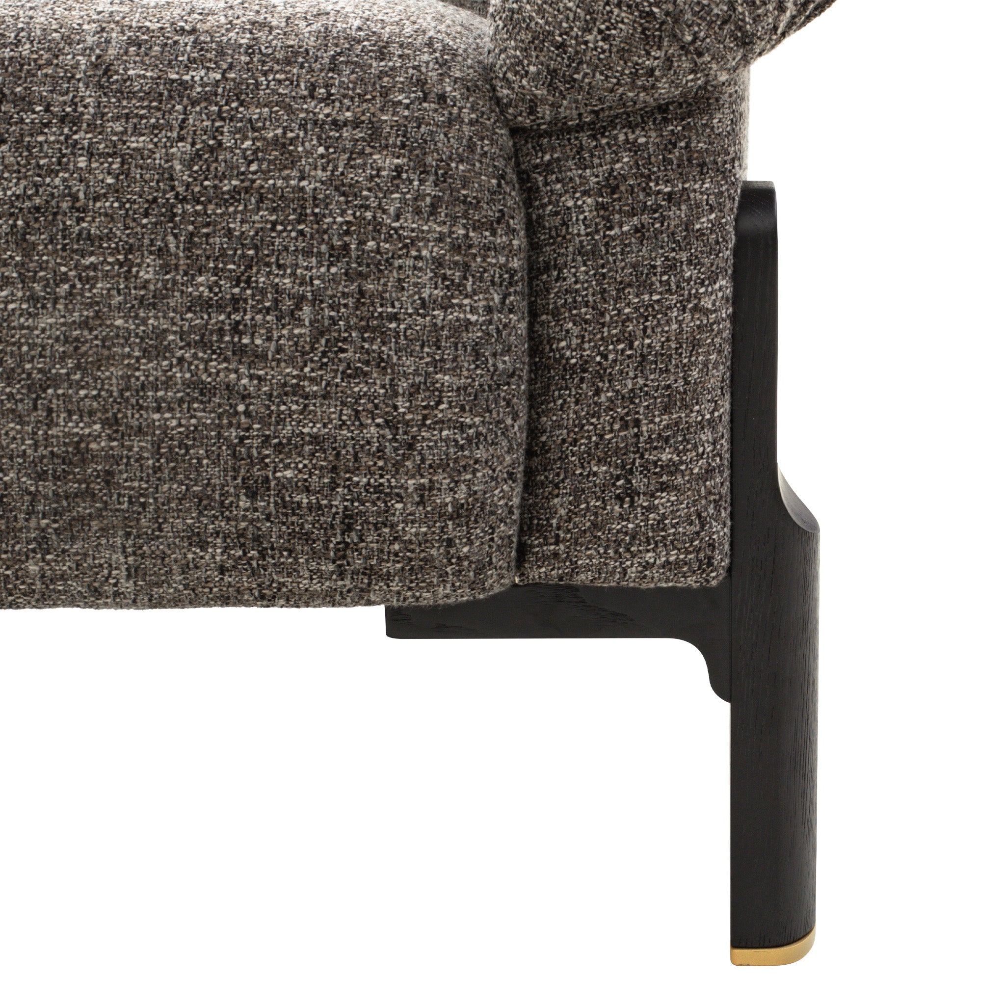Mirevane Black 3 Seater Sofa - Shadow Grey Sofa Iggy-Core