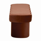 Avalin 1.6m Ottoman Bench - Burnt Brown Ottoman Freehold-Core