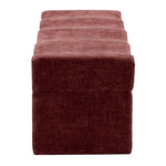 Rivaro 1.8m Ottoman Bench - Lila Burgundy Ottoman Freehold-Core