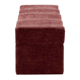 Rivaro 1.8m Ottoman Bench - Lila Burgundy Ottoman Freehold-Core