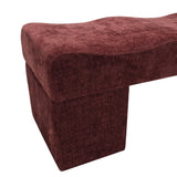 Rivaro 1.8m Ottoman Bench - Lila Burgundy Ottoman Freehold-Core