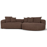 Carina Right Chaise Sofa - Verona Cinnamon Weave