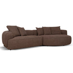 Carina Right Chaise Sofa - Verona Cinnamon Weave Chaise Lounge KJ Sofa-Core