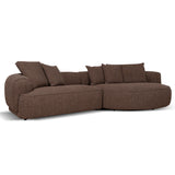 Carina Right Chaise Sofa - Verona Cinnamon Weave Chaise Lounge KJ Sofa-Core
