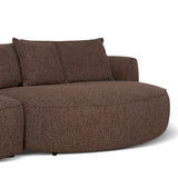 Carina Right Chaise Sofa - Verona Cinnamon Weave