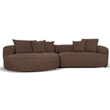 Carina Left Chaise Sofa - Verona Cinnamon Weave