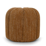 Calvion Low Ottoman - Ginger Brown