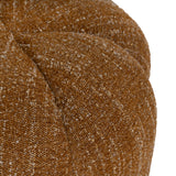 Calvion Low Ottoman - Ginger Brown