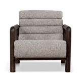 Doretta Fabric Lounge Chair - Multi Tone Neutral