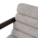 Doretta Fabric Lounge Chair - Multi Tone Neutral