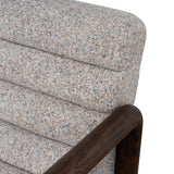 Doretta Fabric Lounge Chair - Multi Tone Neutral