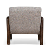 Doretta Fabric Lounge Chair - Multi Tone Neutral