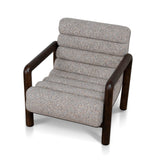 Doretta Fabric Lounge Chair - Multi Tone Neutral
