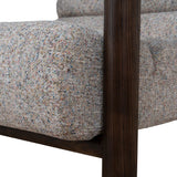 Doretta Fabric Lounge Chair - Multi Tone Neutral